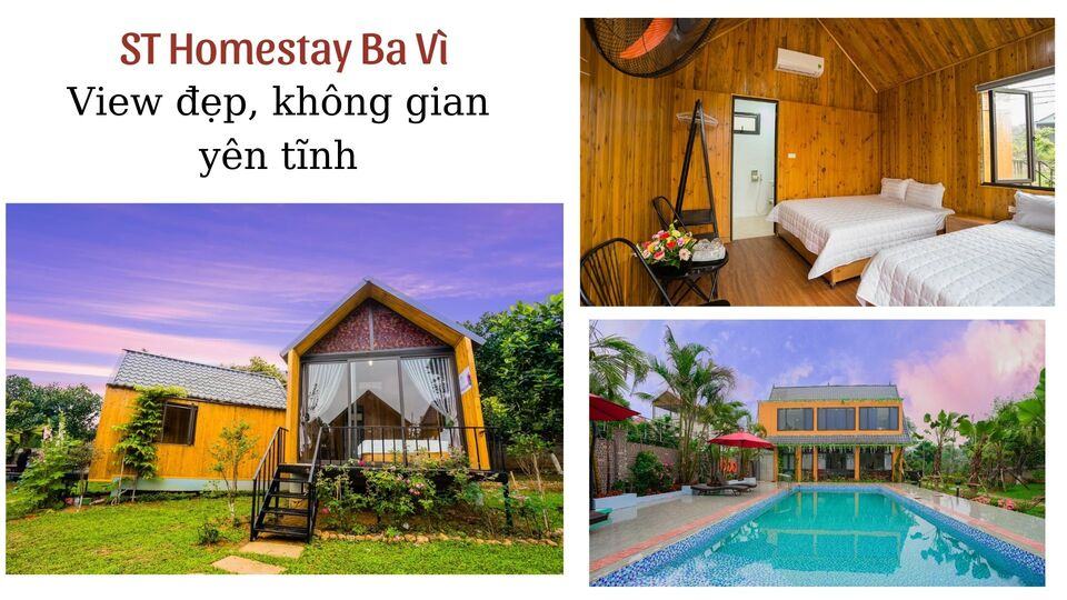 Top 20 Homestay Ba Vì giá rẻ view đẹp có hồ bơi thích hợp nghỉ dưỡng