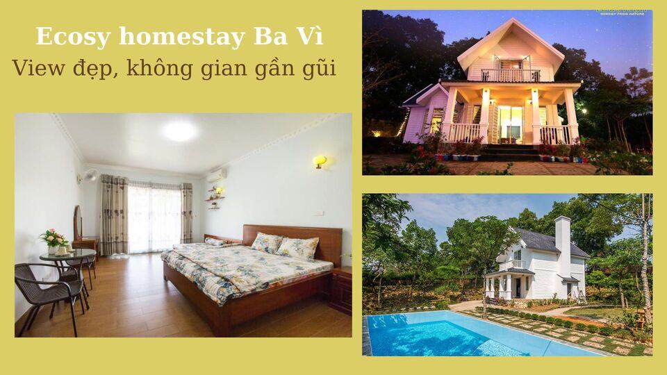 Top 20 Homestay Ba Vì giá rẻ view đẹp có hồ bơi thích hợp nghỉ dưỡng