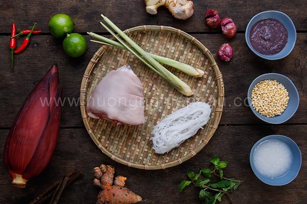 Nguyên liệu chính của món giả cầy miền Bắc
