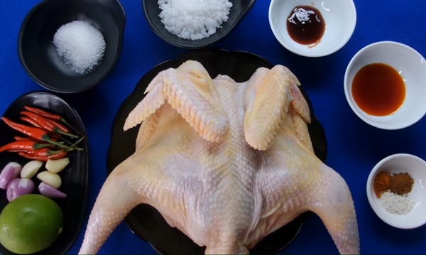 Nguyên liệu làm gà nướng muối ớt