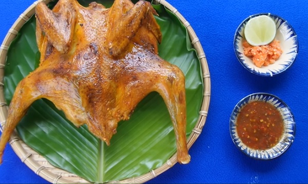 thành phẩm Gà nướng muối ớt 