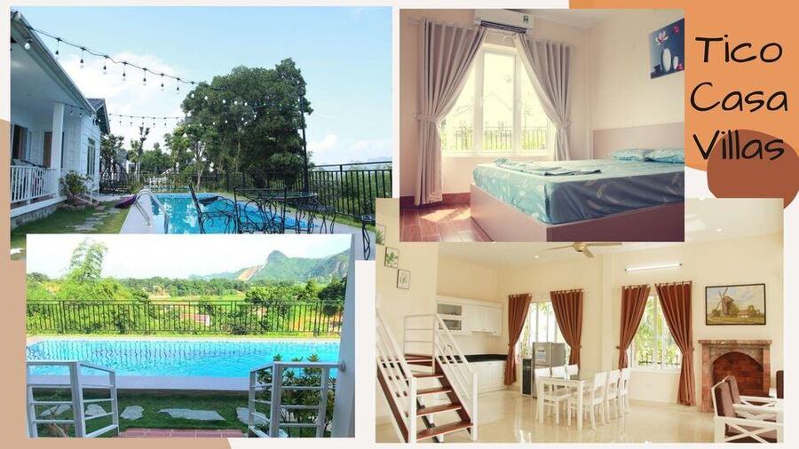 Top 23 Biệt thự villa Hòa Bình Mai Châu view núi đẹp có hồ bơi cho thuê