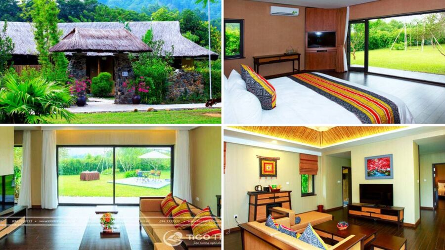 Top 23 Biệt thự villa Hòa Bình Mai Châu view núi đẹp có hồ bơi cho thuê