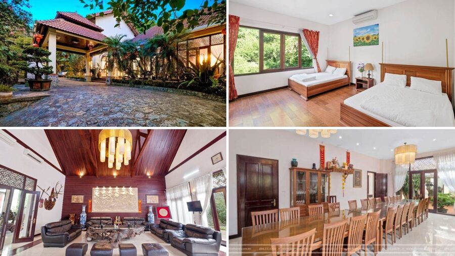 Top 23 Biệt thự villa Hòa Bình Mai Châu view núi đẹp có hồ bơi cho thuê