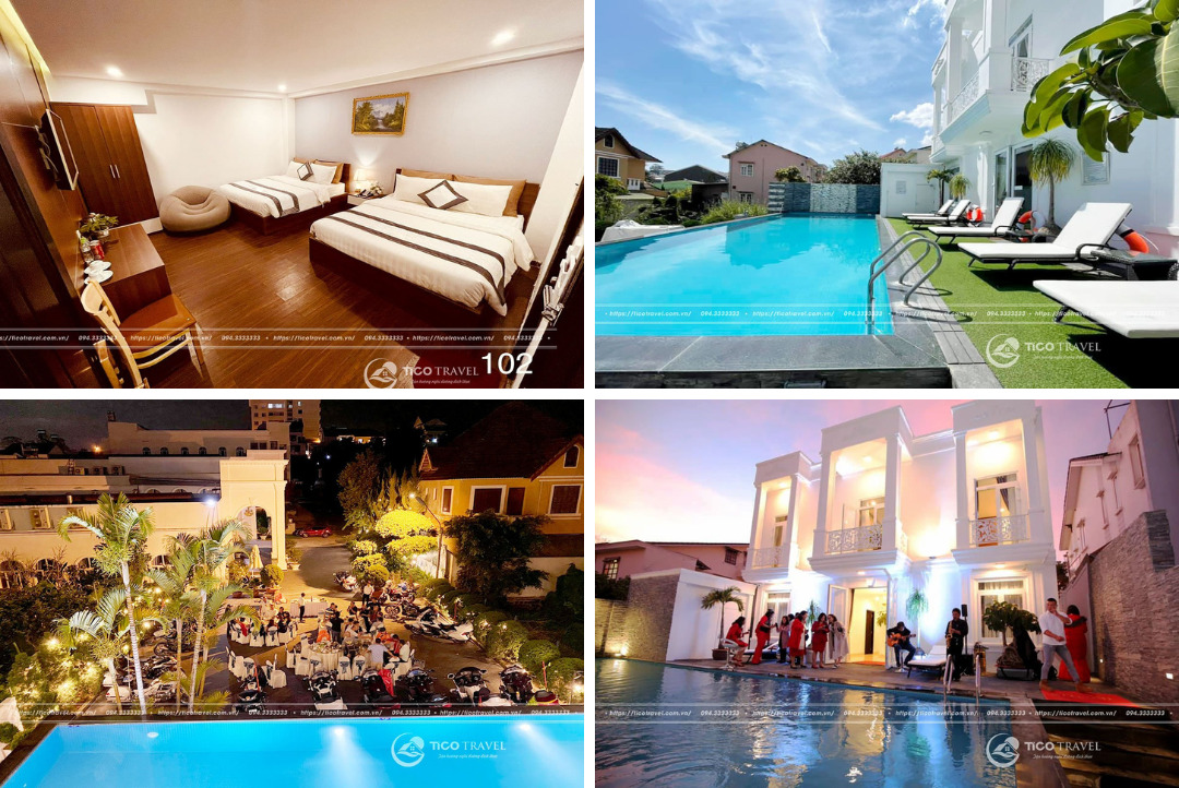 Top 20 Biệt thự villa Đà Lạt tốt nhất view rừng thông có hồ bơi phong cách Châu Âu hiện đại